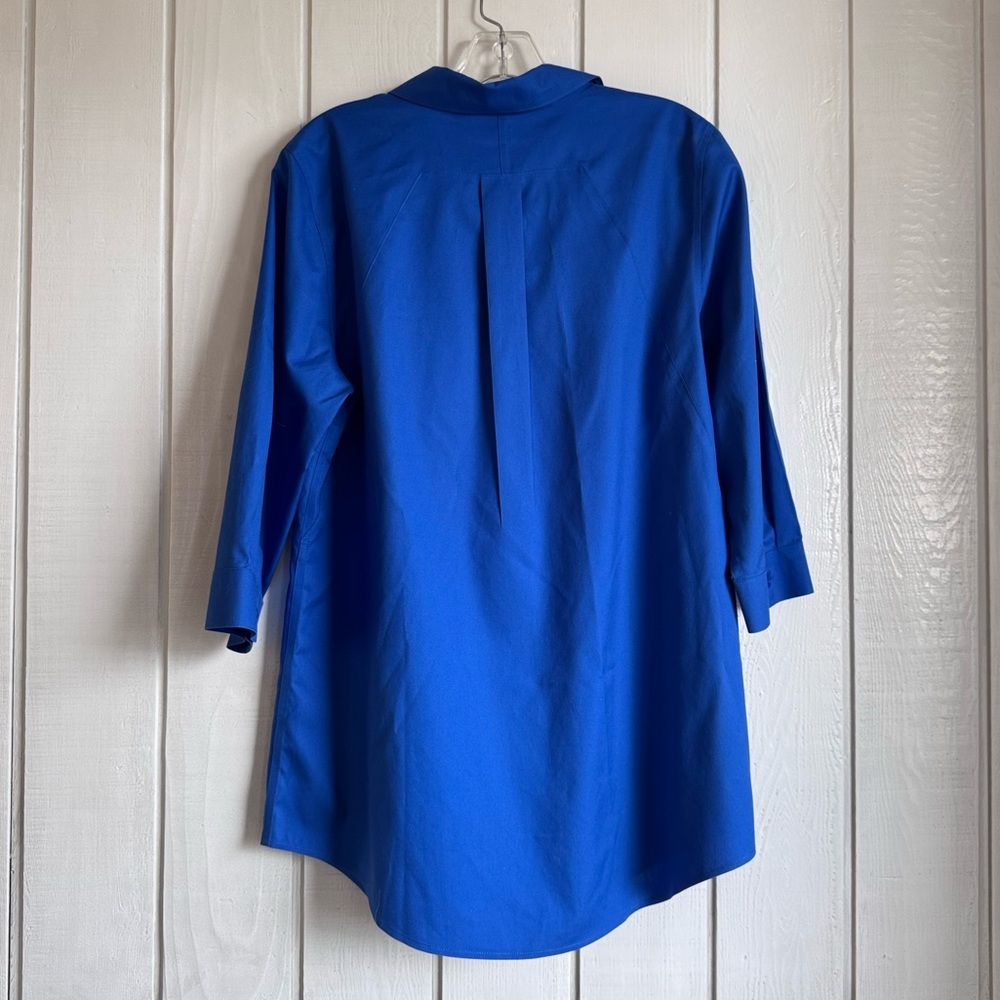 NWT Chico’s Blue Button Down Shirt - Picture 2 of 6